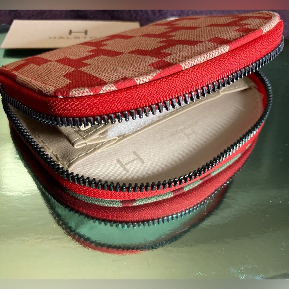 Halston Red Patterned Wallet - Picture 3 of 3